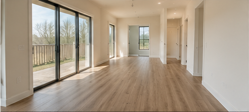 Dusting and detail cleaning in a new home